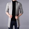 Cardigan Lungo da Uomo Maglione da Uomo Slim Lavorato a Maglia Pull Cappotti Lavorati a Maglia da Uomo Tinta Unita Harajuku Casual Streetwear Maglioni