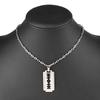 Retro Exquisite Silber Farbe Geometrie Rasierklinge Anhänger Halskette für Damen Herren Persönlichkeit Punk Halskette Schmuck Geschenke