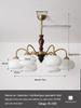 Wabi-Sabi Vintage Solid Wood Chandelier for Dining, Study, and Bedroom
