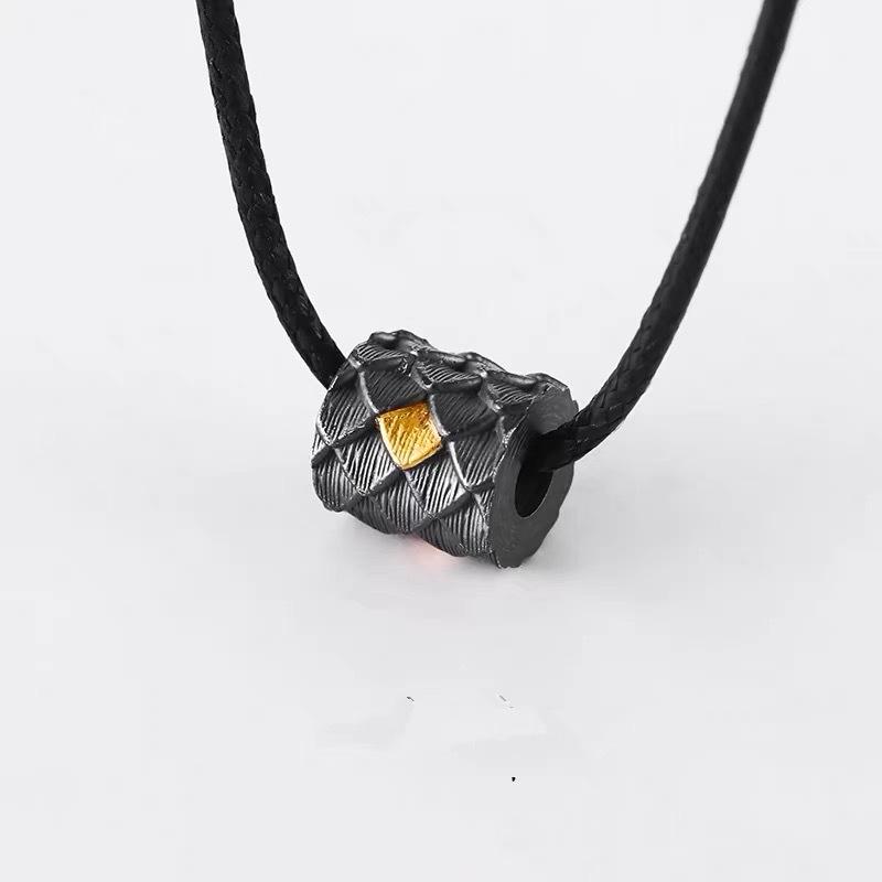 Dragon Scale Inverse Scale Small Waist Necklace Pendant Boys Collarbone Chain Pendant Necklace