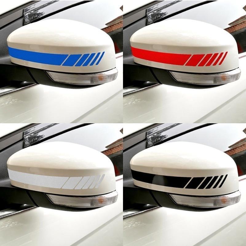 2Pcs/Set Rear View Mirror Stickers Car Styling DIY Car Sticker Rearview Mirror Side Decal Stripe Car Accessries Car Stickers