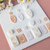 Plastic Bohemian Flower Earring Molds Polymer Clay Tools Reusable Mould For Handmade Jewelry Creations
