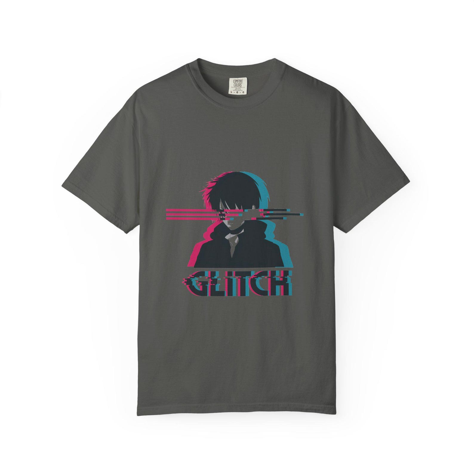 Glitch Anime Streetwear Tee | Y2K Anime Aesthetic | Comfort Colors 1717 S