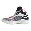 Adidas Cushioning Wear-Resistant Mid-Top Basketball Shoes Unisex White Red Sneakers JH8078