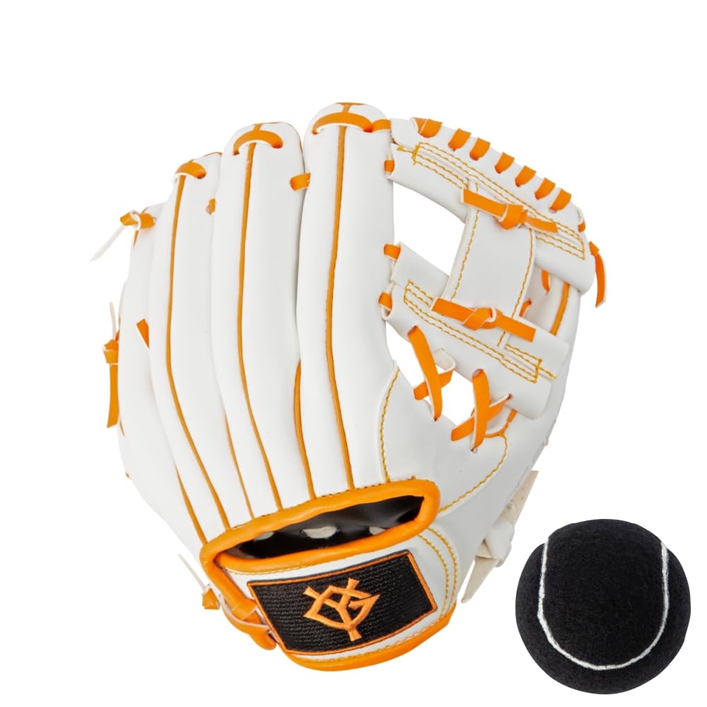 

Yomiuri Giants x GP Magic Catch Baseball Glove for Includes Soft Ball (GP) Toddlers, 8-inch, Right-Handed Throw, белый