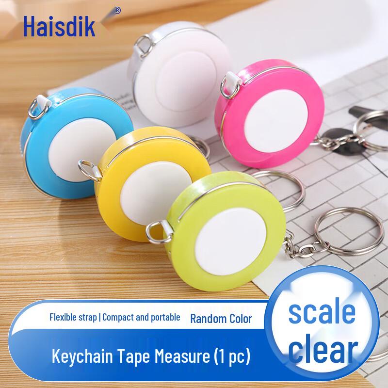 Haisidike Mini Retractable Keychain Tape Measure