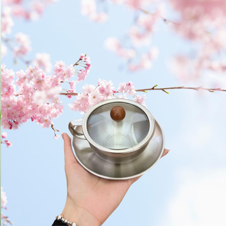 Metal Coffee Mug With Saucer Lid Spoon Set   Stainless Steel Camping Outdoor Coffee Cup For Latter Cappuccino