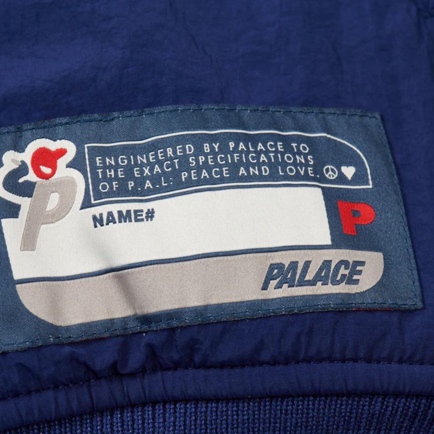 Palace Breakout Half Zip Bomber White/Navy Unisex Outerwear P27JK088