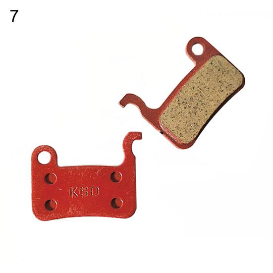 1 Pair Bicycle Brake Pad Compact No Noise Semi-metal Detachable Brake Disc Pad for MTB Road Bike
