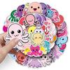 50 Cartoon Octopus Doodle Cartoon Cute Marine Creatures DIY Skateboard Water Cup Suitcase Stickers
