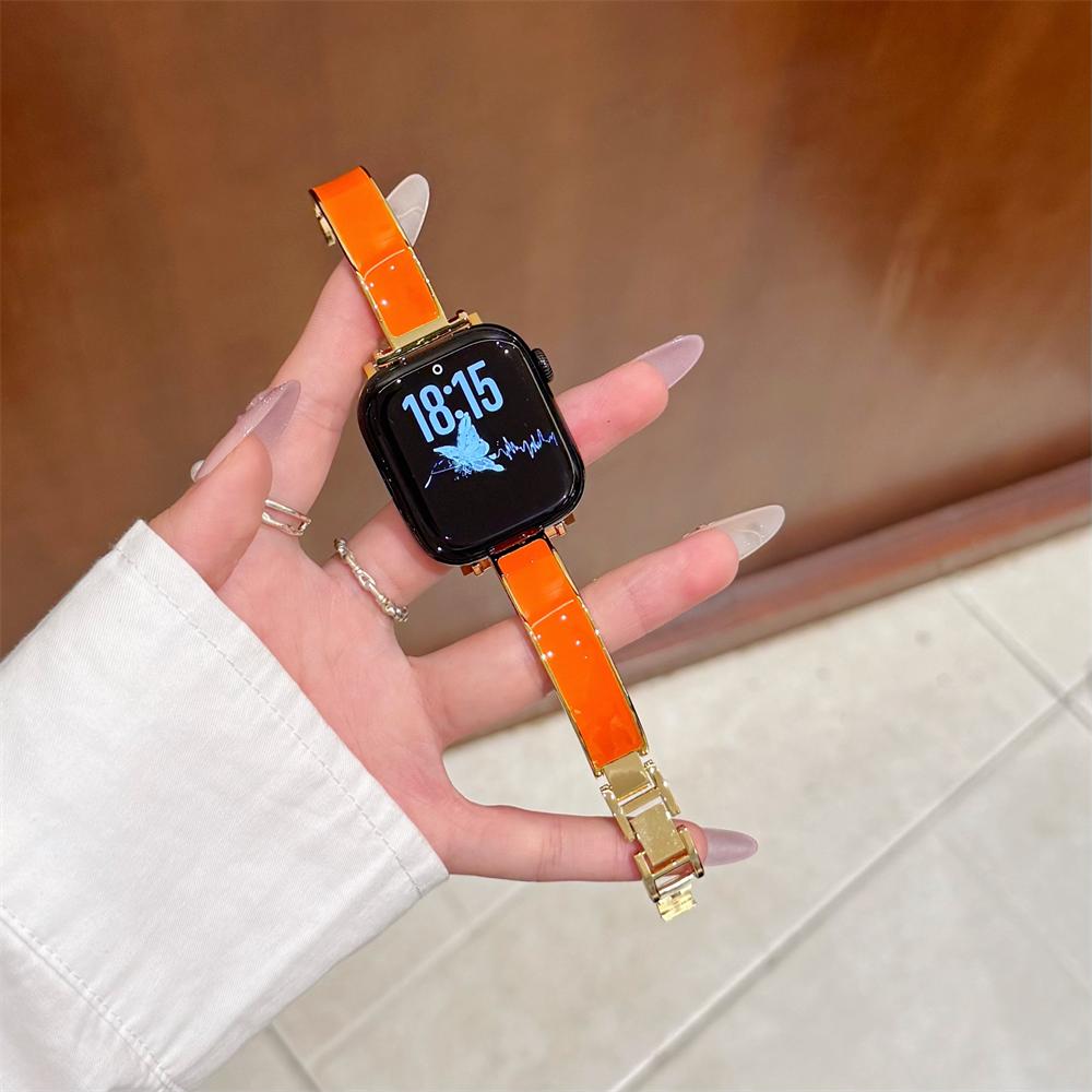 Modeschmuck Schnalle Metall Leder Armband Riemen für Xiaomi Mi Band 8 Pro/9 Pro Redmi Watch 4/5/6 Luxus Ersatzarmband