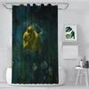 Po01 Modern Imprimare 3D Shrek în Mlaștină Cortină de Duș Peisaj Cortină de Baie Cu Cârlige Pentru Baie Impermeabilă Peisaj…7&U #