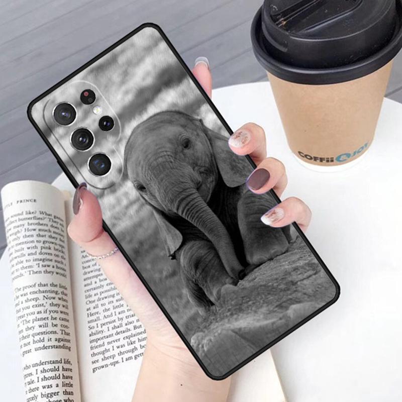 Animal Elephant Phone Case Cover For Samsung Galaxy S24 S25 Ultra S21 S22 Ultra S10E Note 10 Plus Note 20 FE S23