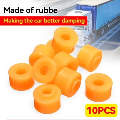 2/10 Pcs Car Shock Absorber Rubber Bushings Yellow Truck Auto Accessories Replacement Parts Shock Absorber
