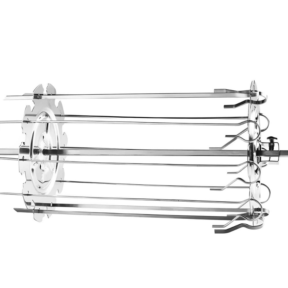 Detachable Design Rotating Barbecue Grill Heat-Resistant BBQ Rotating Cage Air Fryer Accessories