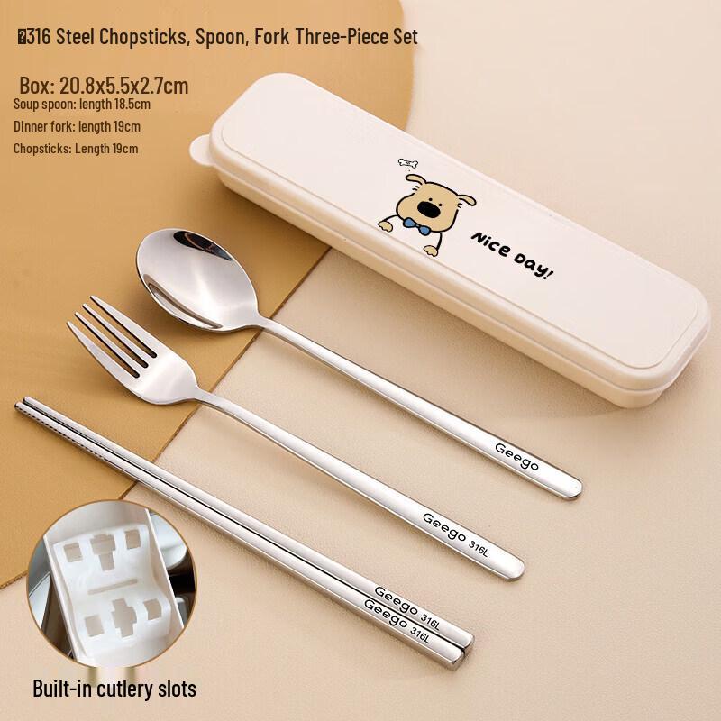 Kids Portable Chopsticks and Spoon Set