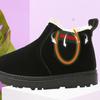 Martin-Stiefel für Jungen und Mädchen, verdickte Schneestiefel mit weicher Sohle, rutschfeste Winter-Baumwollschuhe für Kinder