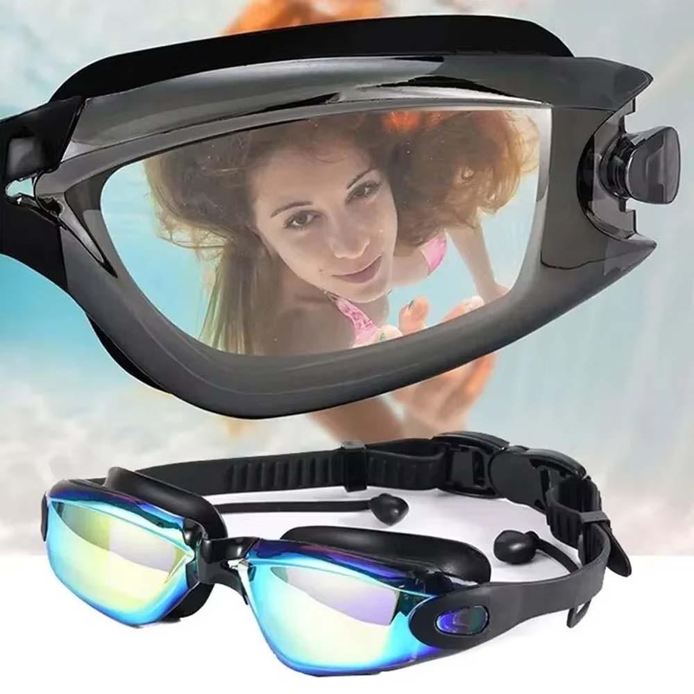 Waterproof Myopia Swim Goggles Electroplating Anti-fog Swimming Eyewear  Diving Mask
