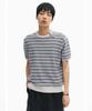 INTEMPOMOOD Half Wheat Button Stripe Knit_Gray