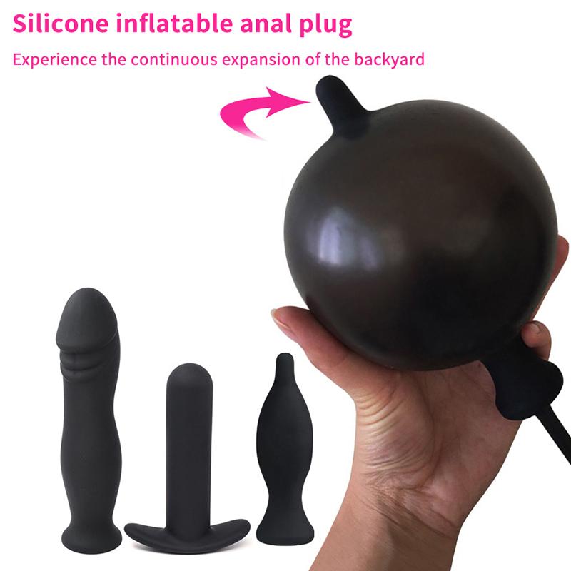 Inflatable Anal Plug For Men&Women Extra Large Prostate Massager &G-Spot Stimulator Premium Comfort Anal Dilator Adult Sex Toys