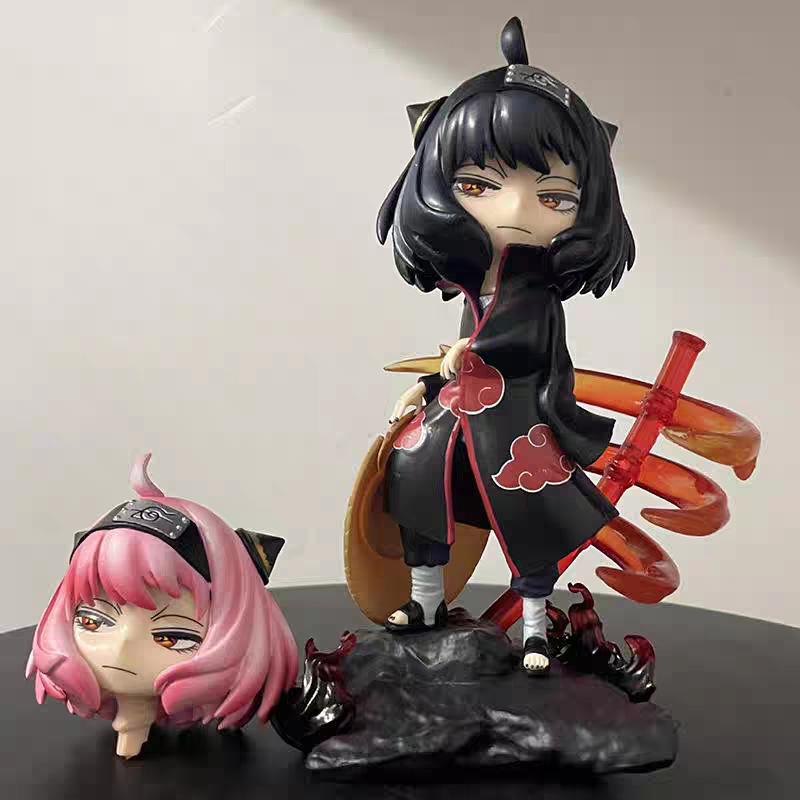 Ania Cos Weasel Double Headed Swap Spy Play Home Surrounding Anime Handmade Ornament Model Statue