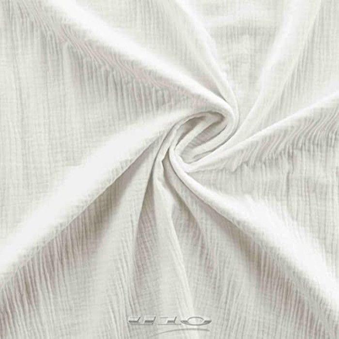 Parure de lit - PROMO LINGE - Gaze de coton - 260x240cm - Blanc