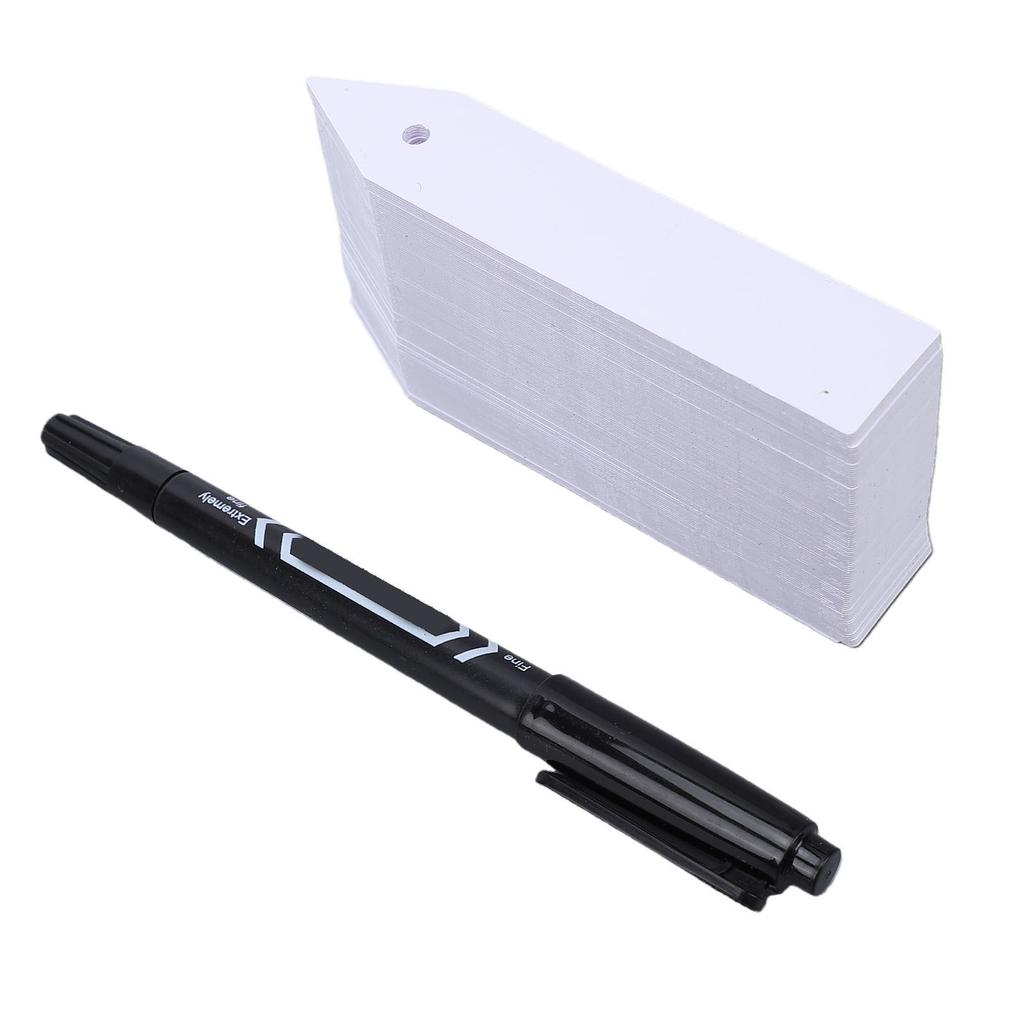 100pcs Plant Labels with Marker Pen Set Waterproofing PVC Plant Tags Garden Labels for Vegetables Flowers Indoor Outdoor