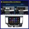 Cross-Border Android Navigation for Mitsubishi Lancer, 10-15 Model: Large Screen Center Console All-In-One System