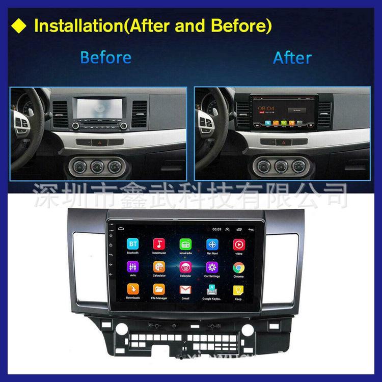Cross-Border Android Navigation for Mitsubishi Lancer, 10-15 Model: Large Screen Center Console All-In-One System