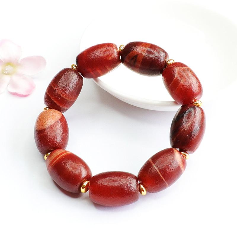 2026 Ximang Old Material Red Agate as Right Rain Bracelet Jewelry Factory Live Delivery S2042110
