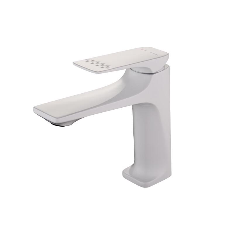 TLXT Brushed Gold Hot & Cold Bathroom Basin Faucet