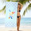 New Cute Rabbit Printed Microfiber Beach Towel Quick Dry Soft Bath Towel For Kids