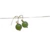 Elegant Hetao Jasper Agate Earrings with 14k Gold Plated Hook In Retro Forest Style