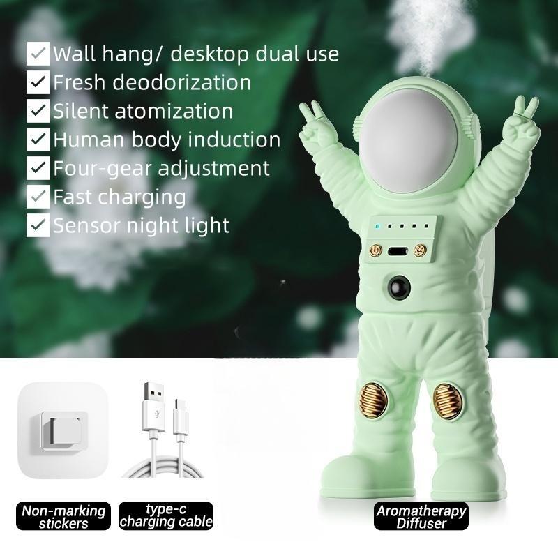 

Smart Body Індукційний ароматичний дифузор Ультразвуковий масляний дифузор Spaceman Ароматерапія Парфуми Освіжувач повітря Очищувач повітря Green Robot without oill