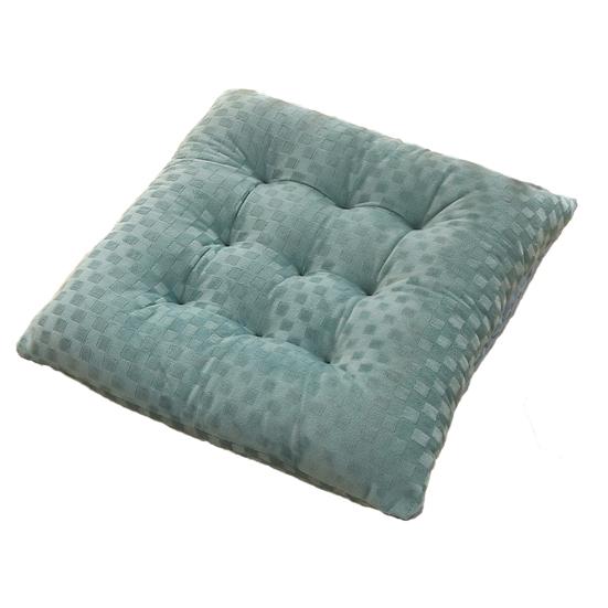 Seat Pad Anti-Slip Strap Design Soft Texture Plush High Elasticity Protective Washable Thickened Student Square Chair Cushion for Home
