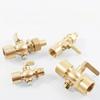 BSPP 1/8 1/4 3/8 1/2 3/4 Brass Two-way Cock Feamle Male Thread Cock  Valve Pressure Gauge Flexible Joint Welding Switch Marine
