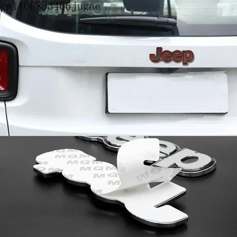 For Jeep Grand Cherokee Wrangler Renegade Compass JK Patriot Auto Rear Trunk Badge Styling Metal Car Emblem Sticker