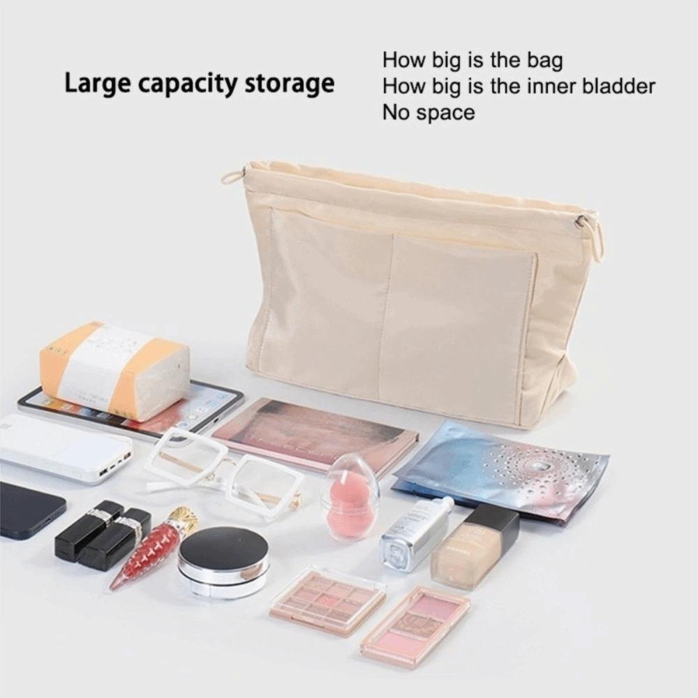 Multi layer Insert Cosmetic Bag Multi-Pocket Storage Bag Simple Nylon Toiletry Bag Travel