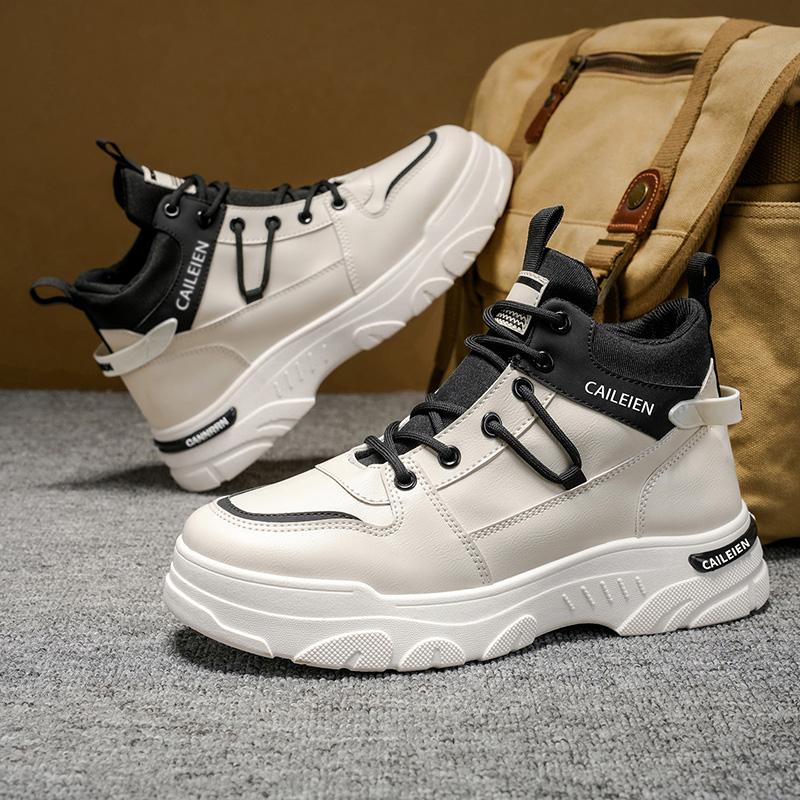 

Мужские новые нескользящие походные ботинки, модные и универсальные мужские ботинки в британском стиле, обувь для путешествий на открытом воздухе 39