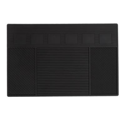 Barber Tool Organizer Mat Prevent Slip Silicone Hair Tool Mat Work Station Pad for Salon Barbershop