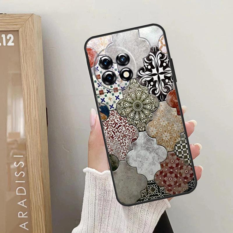 Marokkanisches Muster Hülle für OnePlus Nord CE 4 3 2 Lite 2T N10 N20 N30 OnePlus 12 11 9 10 Pro 8T 10T 12R Hülle