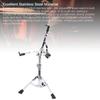 Snare Drum Stand Foldable Double Support 55-60cm Adjustable Height Portable Drum Practice Pad Stand