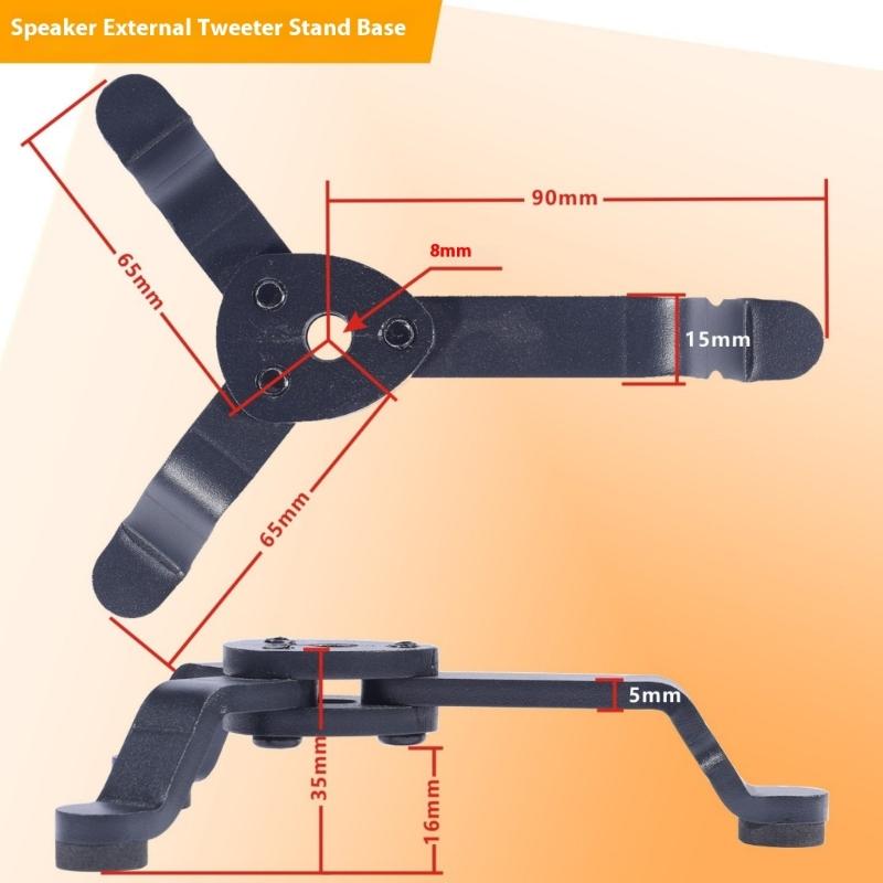 Adjustable Tripods Speaker Stand For Bookshelfs Speakers And Tweeters With AntiVibration Base