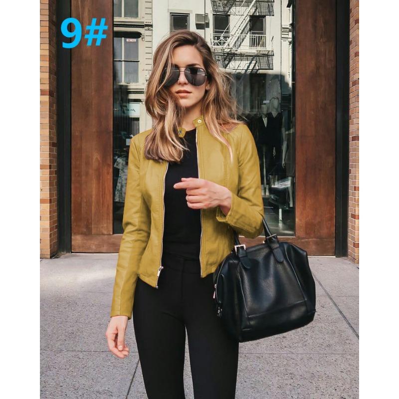 Autumn and winter fashion leather suit jacket women, urban beauty high-end temperament long-sleeved ladies jacket jacket MJ0087
