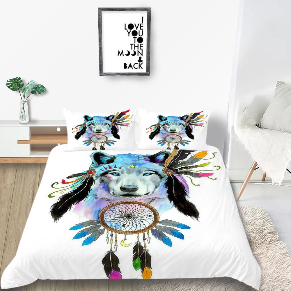 3D Dreamcatcher Print Bedding Suit Duvet Cover Set Quilt Cover Home Bedroom Decor Bedclothes Microfiber Pillowcase