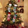 Knitted Woolen Christmas Stocking Candy Bag - Holiday Gift Decoration