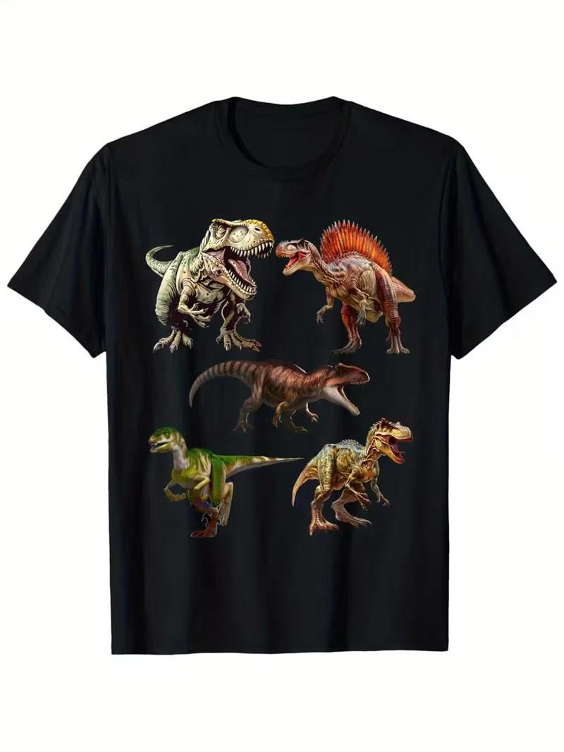 Men S Vintage-Inspired T-Shirt Featuring Scariest Dinosaurs & Largest Meat Eater L