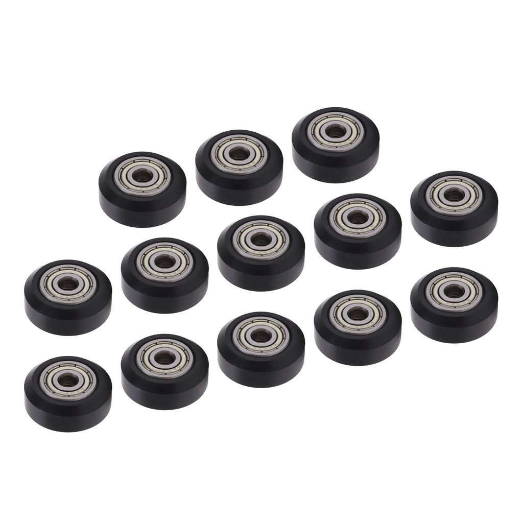 13Pcs 3D Printer Wheel Carbon Steel Bearing POM Pulley Accessory for CNC Machine