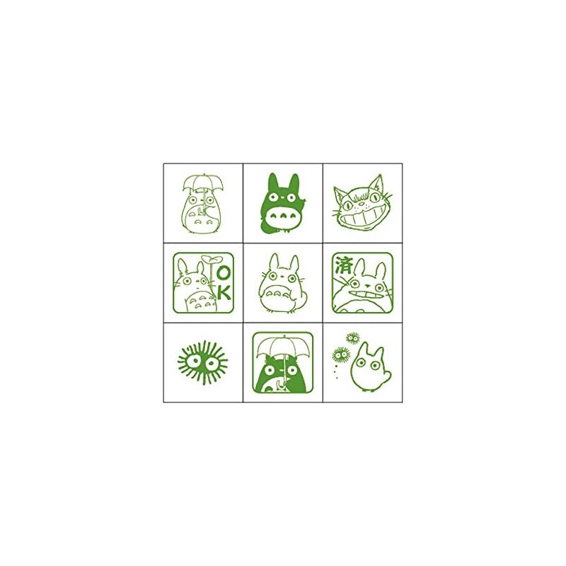 Beverly Studio Ghibli My Neighbor Totoro Square Stamp, Check Stamp, Acrylic, CK9-003