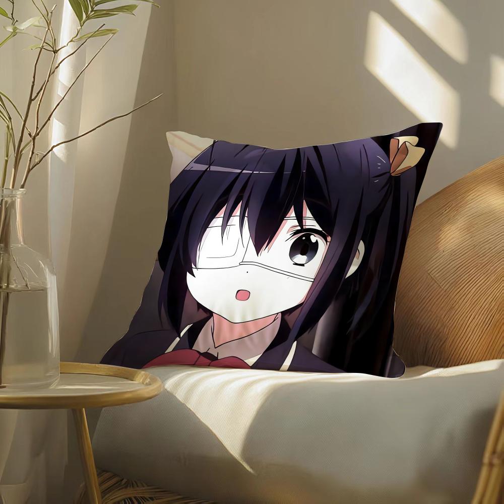 

Anime Love Chunibyo Other Delusions Pillow Case Pattern Printed Pillowcase for Living Room Sofa Cushion Cover Bedroom Decor 30X30cm